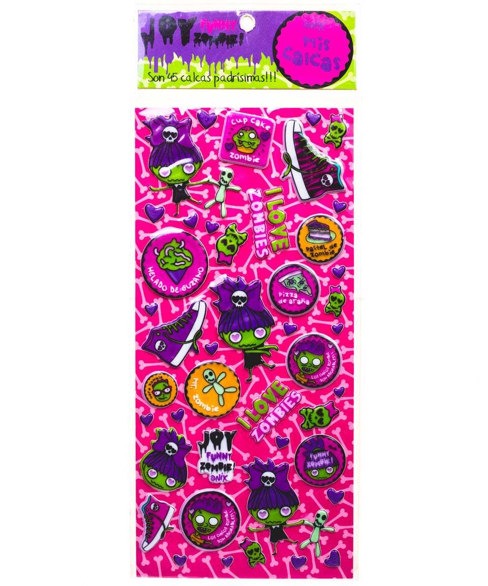 Sticker Joy Zombies Onix Pink Shop