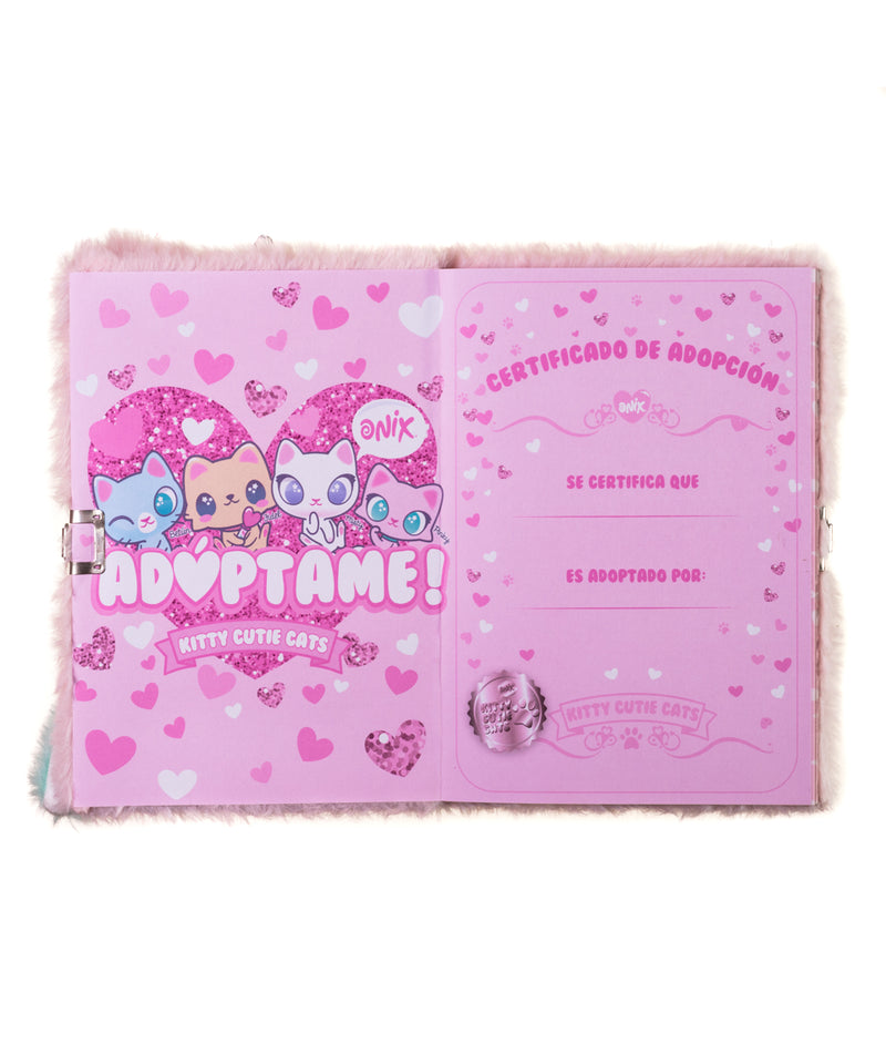 Diario de peluche Pinky la gatita