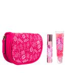 Kit Cosmetiquera (Lip gloss+ perfume roll on + cosmetiquera)
