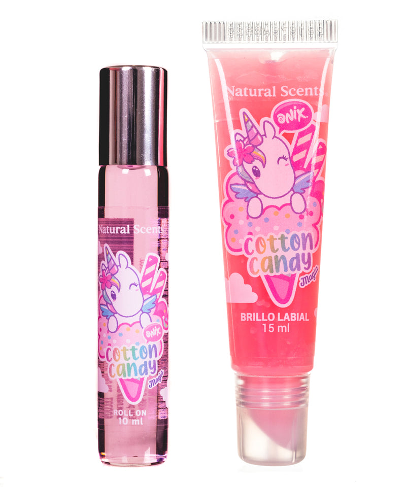 Kit Cosmetiquera (Lip gloss+ perfume roll on + cosmetiquera)