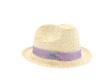 Sombrero de Playa con Listón Morado Onix