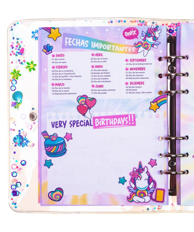 Planner 2023 "Magia el Unicornio & Misty" Onix
