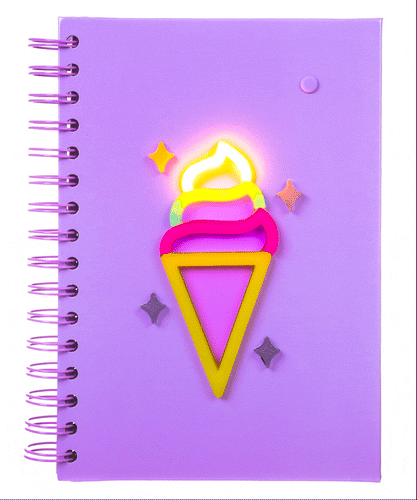 Diario Neón Ice Cream
