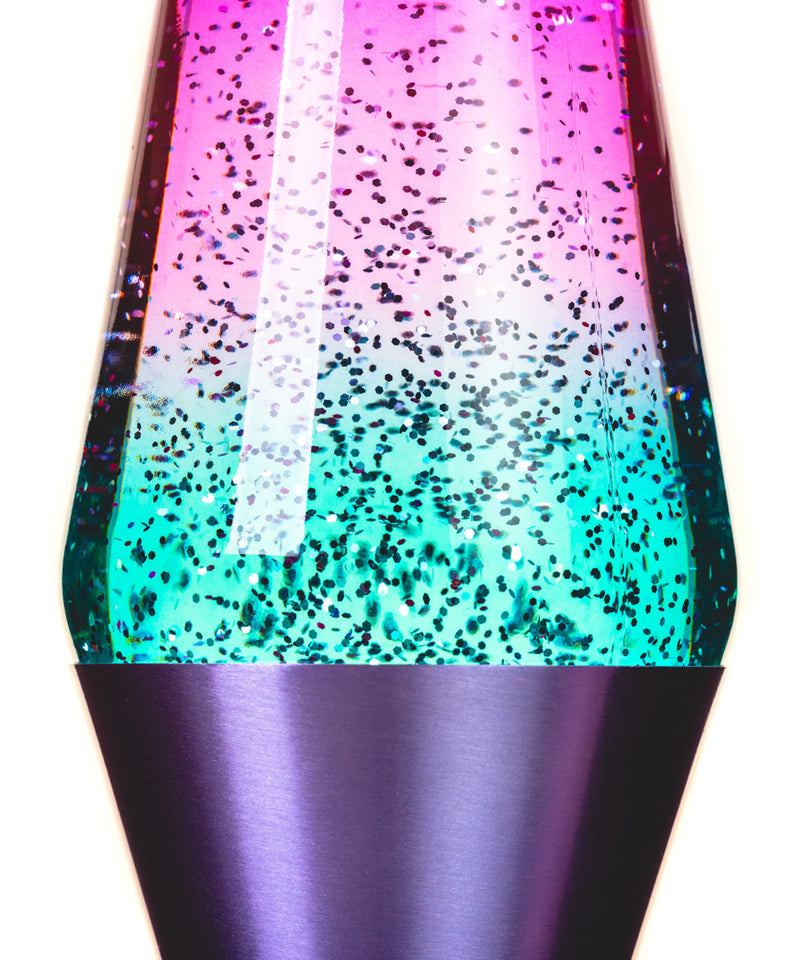 Lampara con Glitter Morada "Misty la Gatita"