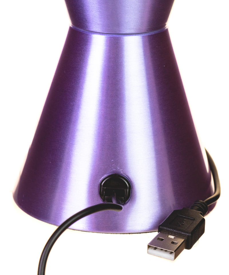 Lampara con Glitter Morada "Misty la Gatita"