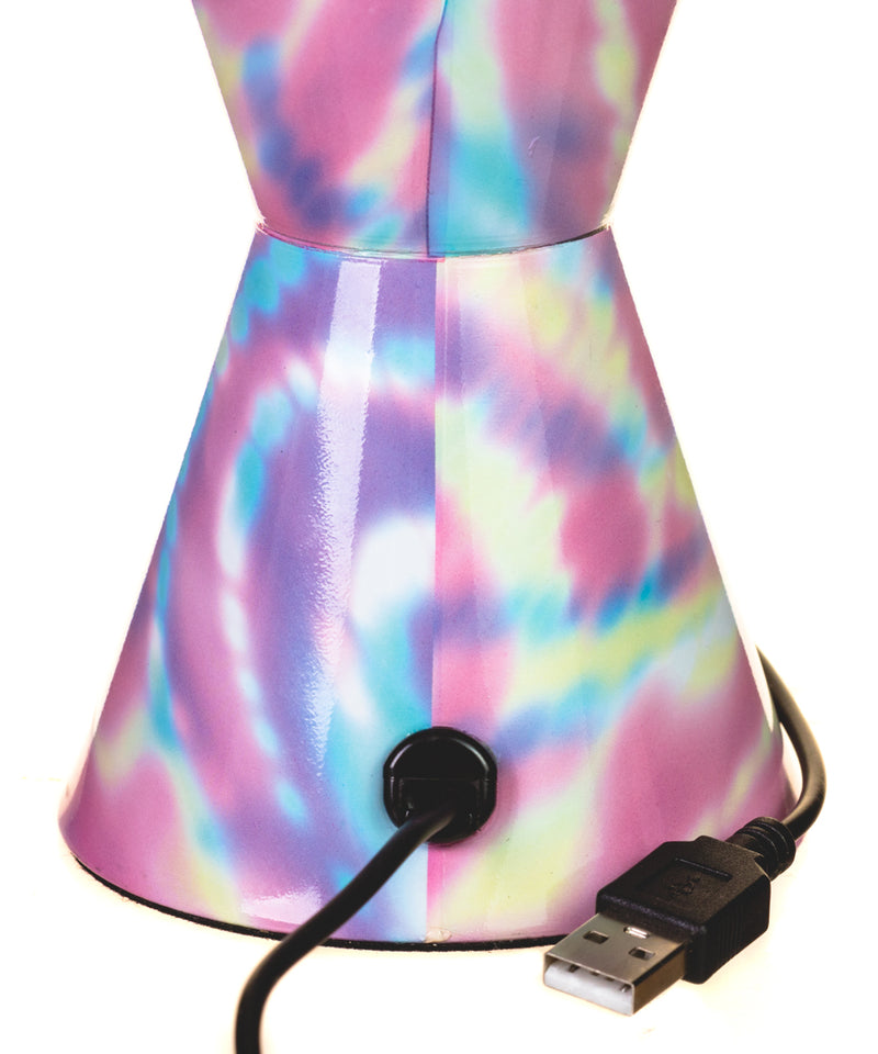 Lampara con Glitter Tie-dye "Magia el Unicornio"