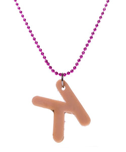 Collar Choco Letras K