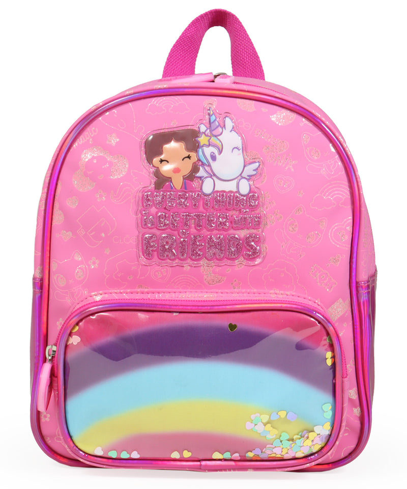 Mochila Onix + Cloe Estampado Glitter Multicolor