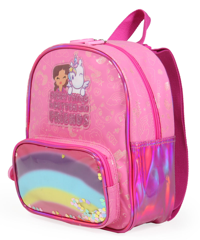 Mochila Onix + Cloe Estampado Glitter Multicolor