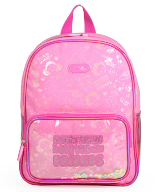 Mochila Onix + Cloe Estampado Glitter Rosa