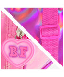 Mochila Onix + Cloe Estampado Glitter Rosa
