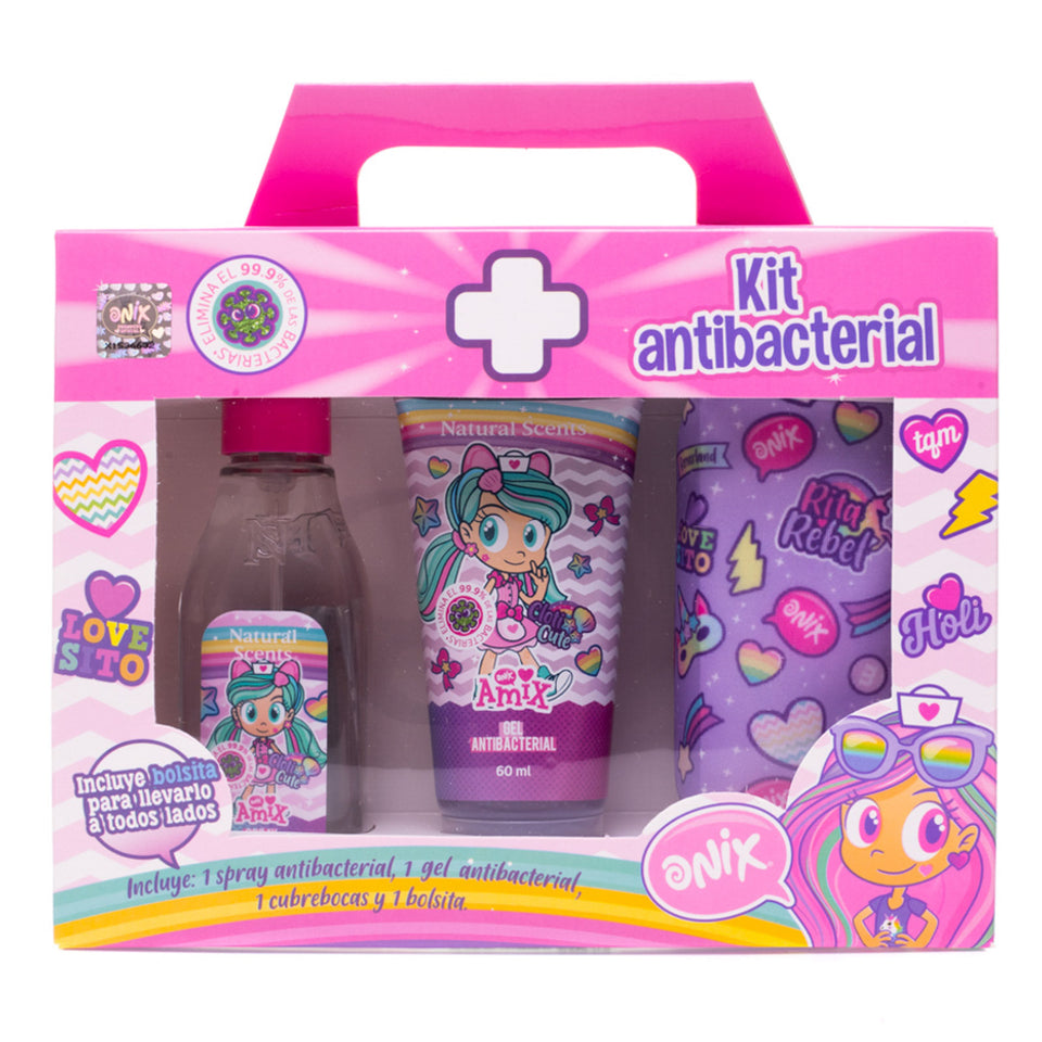 Mini Mochilita Misty + Kit Antibacterial