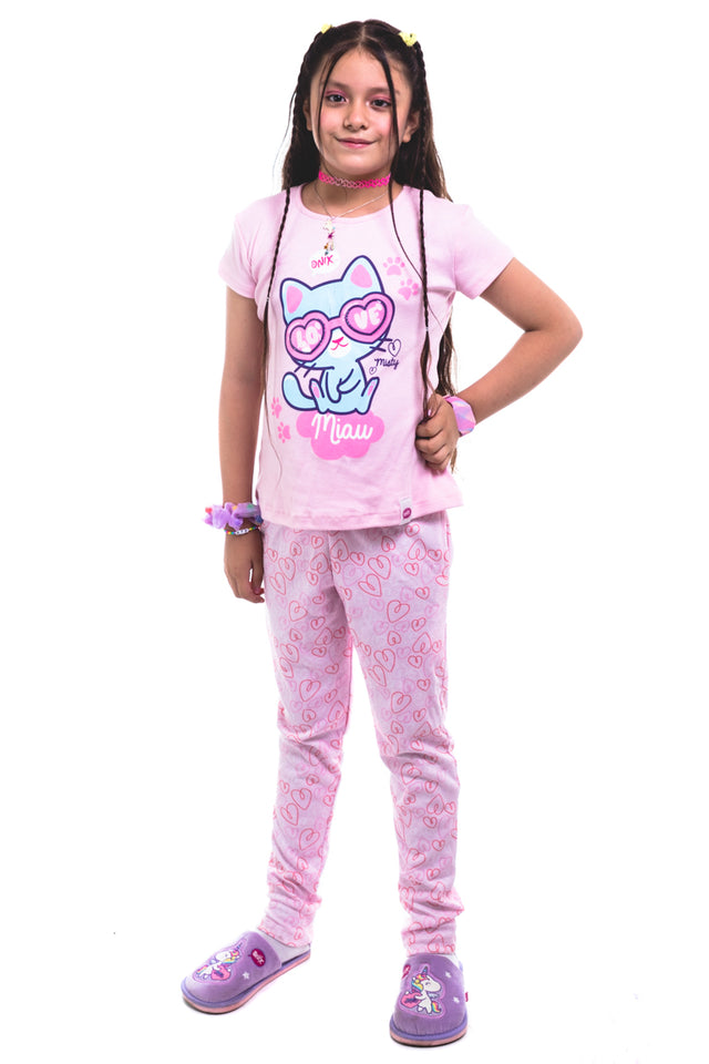 Pijama "Betún" Manga Corta