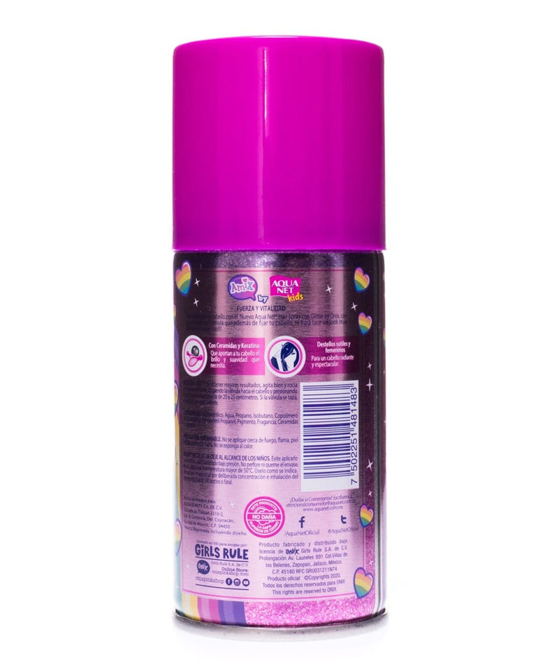 Spray Fijador Con Glitter 100ml. Onix + Aqua Net - Calzado Tropicana
