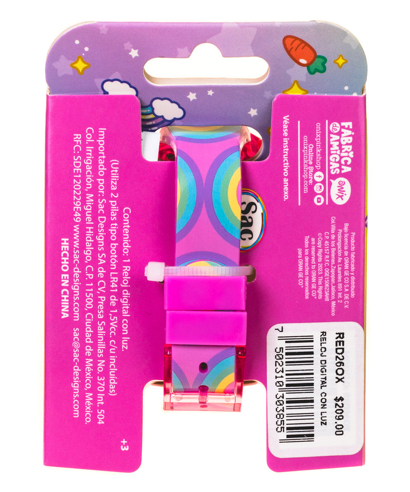 Reloj Digital con Luz Little Friends