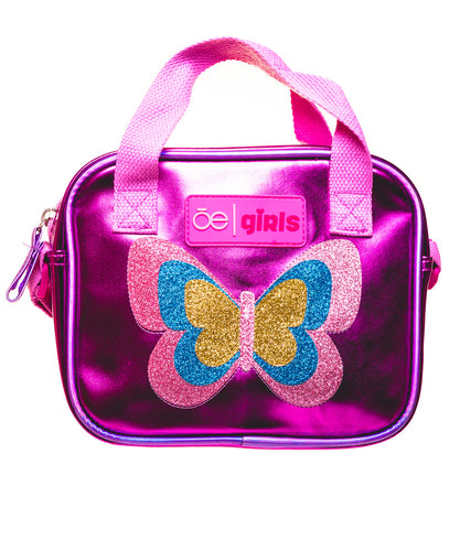 Satchel Bag Niñas Mariposa Purpura