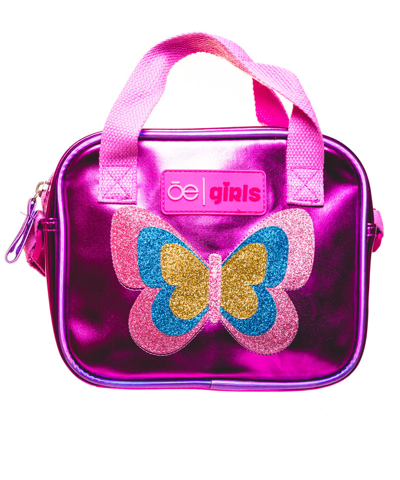 Satchel Bag Niñas Mariposa Purpura